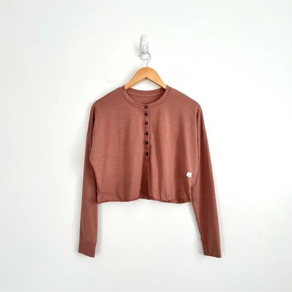 Vuori Avalon Henley in Terracotta - Picture 5 of 9
